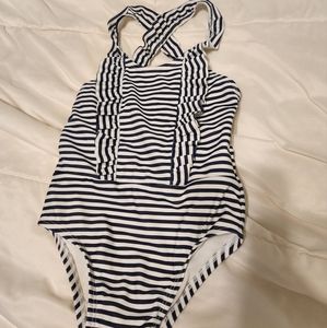 Girls Gap Navy and white swimsuit 4t